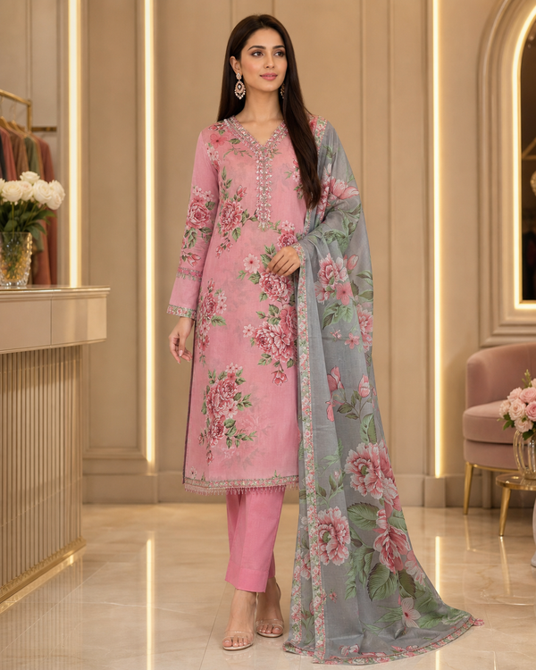 3 Piece Lawn Suit