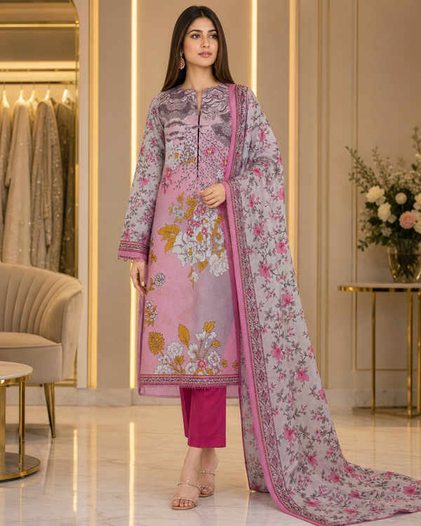 3 Piece Lawn Suit