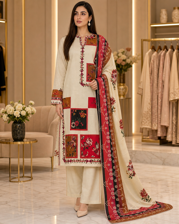 3 Piece Lawn Suit
