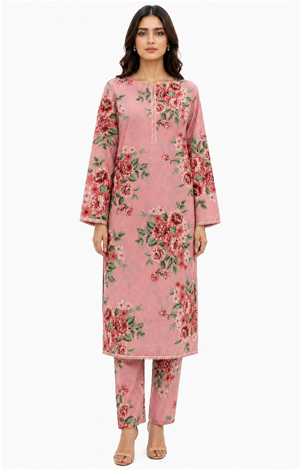 2 Piece Lawn Suit All over
