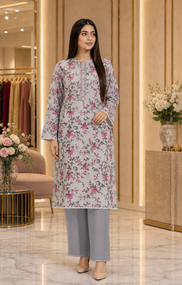 2 Piece Lawn Suit