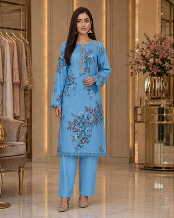 2 Piece Lawn Suit