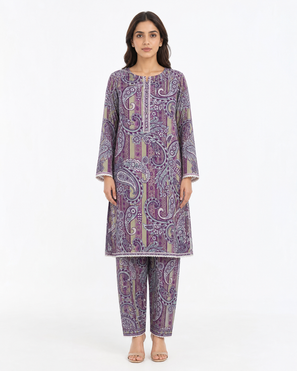 2 Piece Lawn Suit All over
