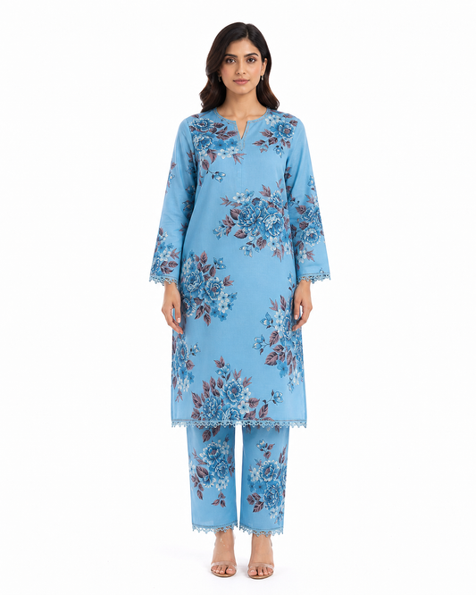 2 Piece Lawn Suit All over