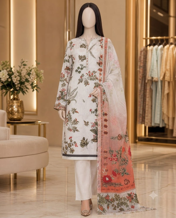 3 Piece Lawn Suit